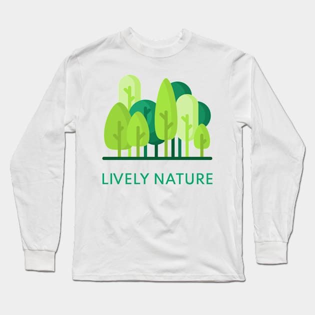 LIVELY NATURE FOREST Long Sleeve T-Shirt by Lively Nature